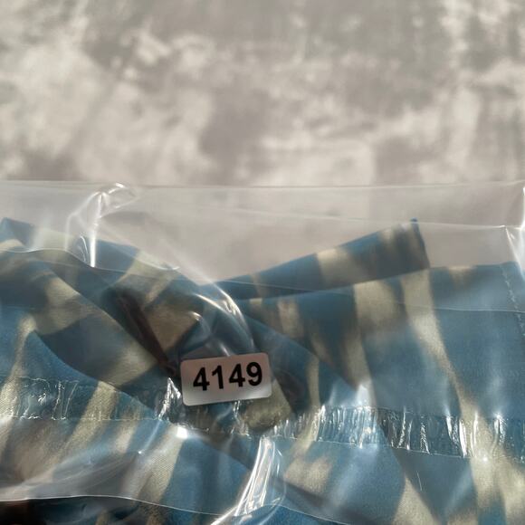 Diarrablu Gnoor Dress 2XL Blue Ikat Geometric Flowy Resort Maxi Vacation Flounce - Picture 11 of 11